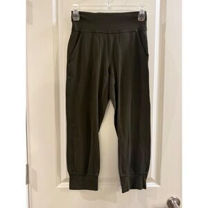 Lululemon Align Jogger Crop 23" Dark Olive Green High Rise Pants Womens Size 4
